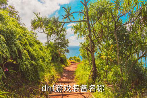 dnf游戏装备名称