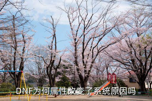 DNF为何属性改变了系统原因吗
