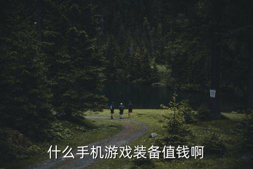 什么手机游戏装备值钱啊