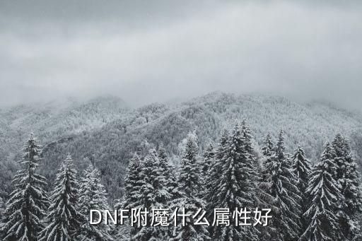 DNF附魔什么属性好