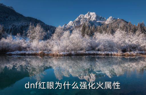 dnf红眼为什么要火属性，狂战为什么堆火强