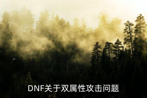 dnf为什么首饰打双属性，dnf双属性攻击是什么意思