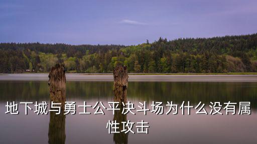 地下城与勇士公平决斗场为什么没有属性攻击