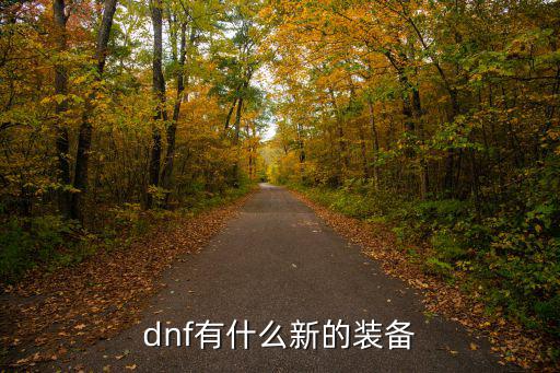 dnf有什么新的装备