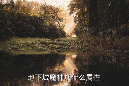 地下城魔神加什么属性