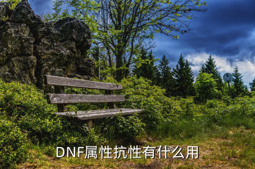 DNF属性抗性有什么用