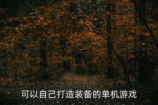 可以自己打造装备的单机游戏