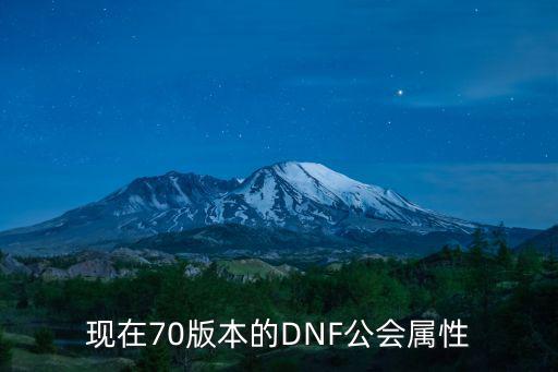 现在70版本的DNF公会属性