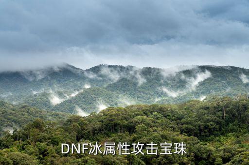 dnf什么宝珠冰属性攻击，DNF冰属性攻击宝珠