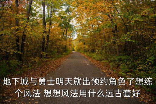 地下城与勇士明天就出预约角色了想练个风法 想想风法用什么远古套好
