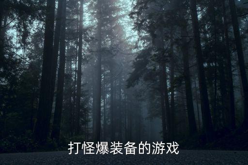 打怪爆装备的游戏