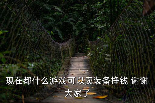 现在都什么游戏可以卖装备挣钱 谢谢大家了