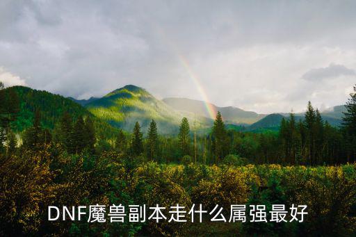 DNF魔兽副本走什么属强最好