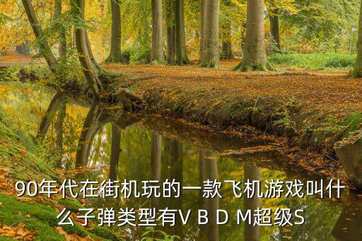 90年代在街机玩的一款飞机游戏叫什么子弹类型有V B D M超级S