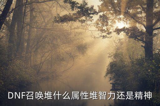 DNF召唤堆什么属性堆智力还是精神