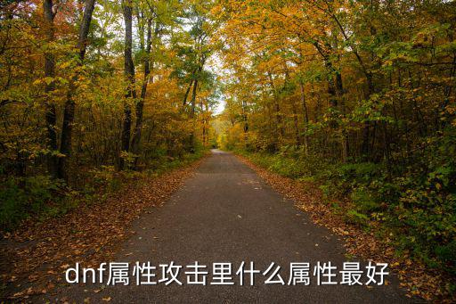 dnf属性攻击里什么属性最好