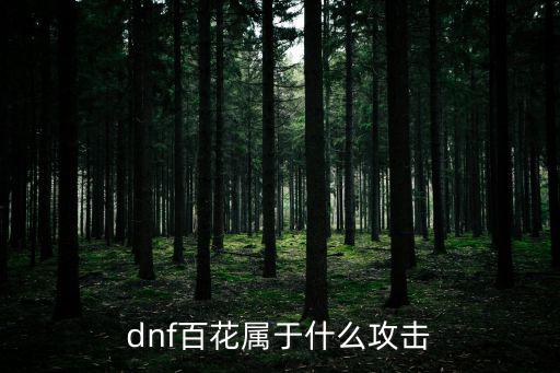dnf百花属于什么攻击