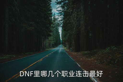 DNF里哪几个职业连击最好