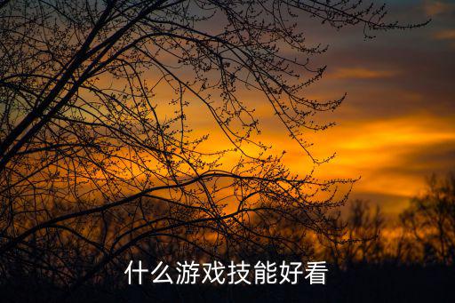 什么游戏技能好看