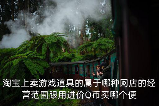 淘宝上卖游戏道具的属于哪种网店的经营范围跟用进价Q币买哪个便