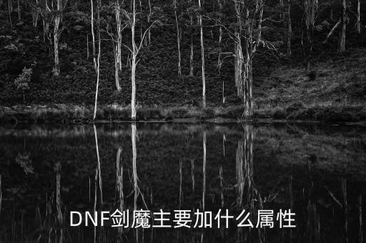 dnf剑魔加什么属性，DNF剑魔主要加什么属性