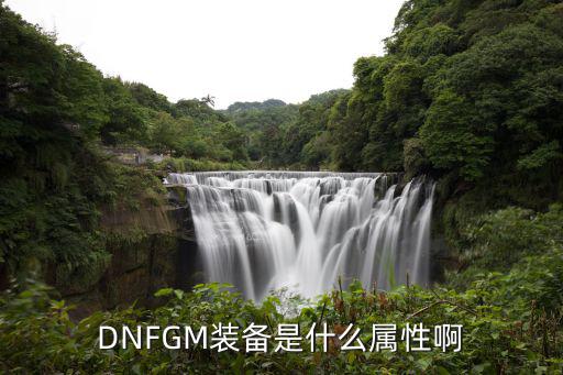 DNFGM装备是什么属性啊