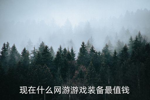 现在什么网游游戏装备最值钱