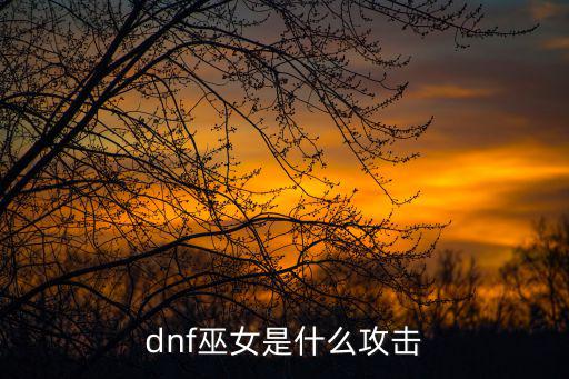 dnf女巫是什么属性，dnf巫女是什么攻击