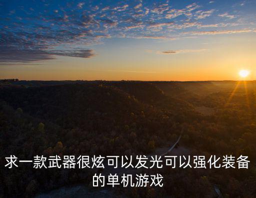 求一款武器很炫可以发光可以强化装备的单机游戏