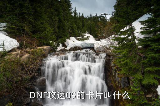 DNF攻速09的卡片叫什么