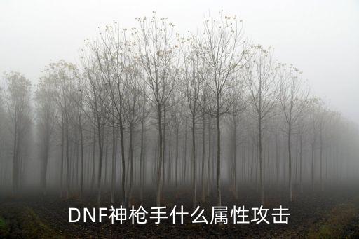 DNF神枪手什么属性攻击