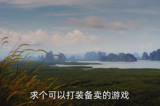 求个可以打装备卖的游戏