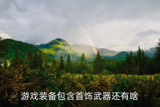 游戏装备包含首饰武器还有啥