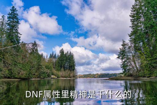 dnf属性精神是什么，DNF属性里精神是干什么的