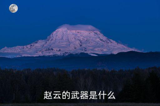 赵云的武器是什么