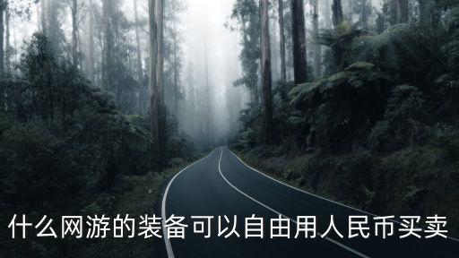 什么网游的装备可以自由用人民币买卖