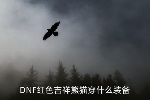 dnf熊猫装扮什么属性，DNF红色吉祥熊猫穿什么装备