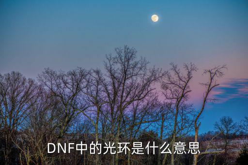 DNF中的光环是什么意思