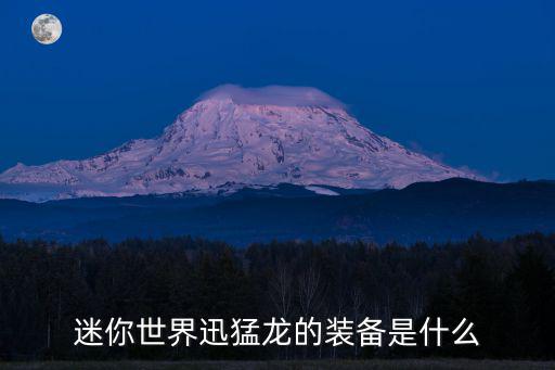 迷你世界迅猛龙的装备是什么