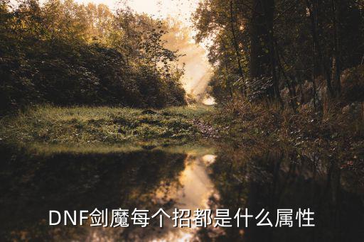 dnf剑魔什么属性的，DNF剑魔主要加什么属性