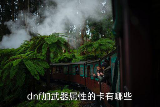 dnf加武器属性的卡有哪些