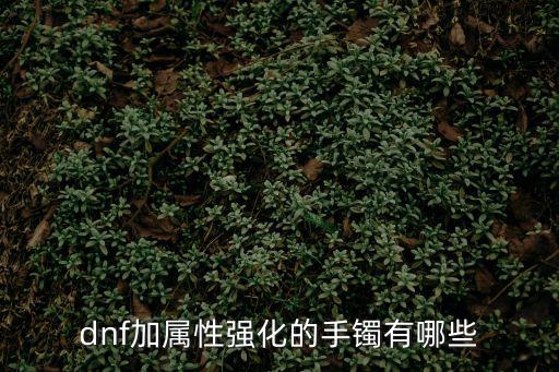 dnf加属性强化的手镯有哪些