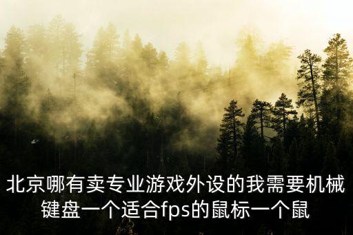 北京哪有卖专业游戏外设的我需要机械键盘一个适合fps的鼠标一个鼠