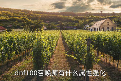 dnf100召唤师有什么属性强化