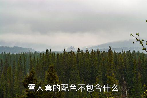 雪人套的配色不包含什么