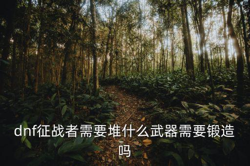 dnf征战者需要堆什么武器需要锻造吗