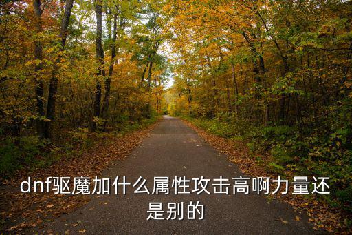 dnf驱魔打什么属性，dnf驱魔加什么属性攻击高啊力量还是别的