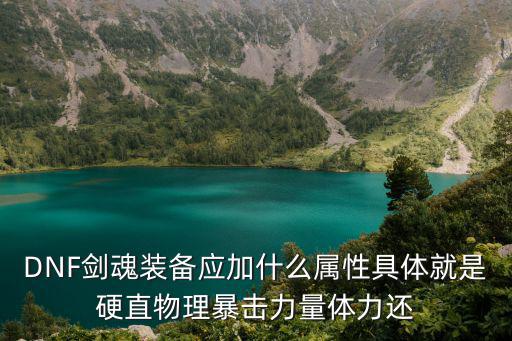dnf剑鬼适合什么属性，地下城与勇士鬼剑士加什么属性最好