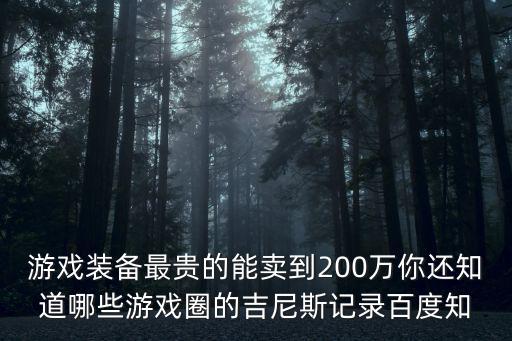 游戏装备能卖多少钱，那些外国游戏装备可以卖人民币