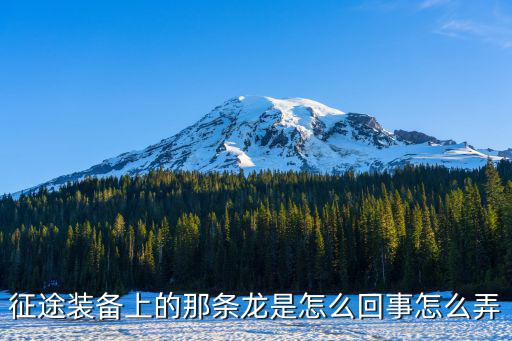 征途装备上的那条龙是怎么回事怎么弄